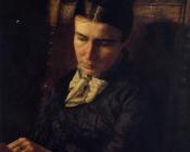 托马斯 伊肯斯 : Portrait of Sarah Ward Brinton